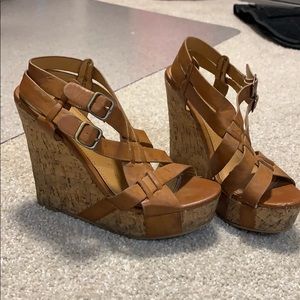 Tan/brown wedges